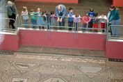 Römisch-Germaisches Museum Köln – das Dionysosmosaik ist mit 27 mehrfarbigen Medaillions geschmückt