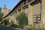 Stadtmauer in Rothenburg ob der Tauber