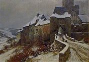Fritz von Wille – Burg Reifferscheid im Winter, 1907