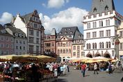 Der Hauptmarkt in Trier – Ziel der 15. Etappe