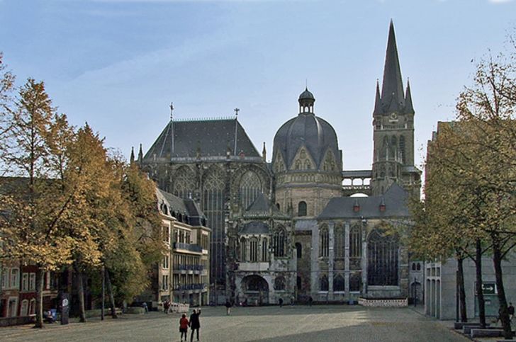 Aachen – Nordansicht des Aachener Doms