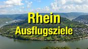 Rhein - Landschaft mit Typo Ausflugsziele