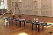 EVBK – Ausstellung in Prüm – Installation im großen Saal der Abteigebäude